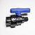 Кран шаровой компрессионный PN10 вн/нар 1/2" х 1/2" (ПЭ)