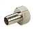 Штуцер на трубу 1/2" х 20 мм. Standart никель